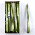 Svíčka Gladka konická 21x250mm 1ks - Zelená olivová