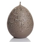 Svíčka vajíčko Egg in Spots 70x100mm - Cappuccino