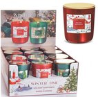 Svka ve skle 150g devn knot s vkem Winter Time - HOLIDAY HAPPINESS - erven