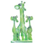 Dřevěná figurka žirafa - zelená