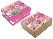 BAH0542 BOX dřevo/sklo s přihrádkami Bath accesorries