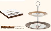 RACO1302 Porcelnov podnos pyramidov v boxu - RAINDROP COFFEE