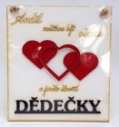 Devn deska 18x20,5cm bl s 3D npisem - DDEKY Andl nestihne bt vude