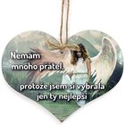 Devn srdko 11cm barevn s npisem - Nemm mnoho ptel