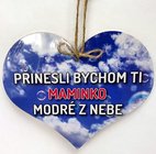 Devn srdko 18cm barevn s npisem - Maminko - Pinesli bychom Ti