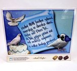 Bonboniéra pralinky asort 180g - Hodně štěstí,hodně zdraví - holubice