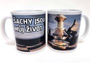 Porcelnov hrnek s celo obtiskem - achy jsou mj ivot