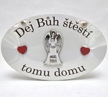 Devn deska ovl 20cm bl - Dej Bh tst tomu domu - Andl tst + 2x srdko