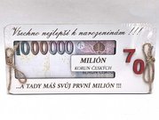 Drkov karta MILIN - 70 - Vechno nejlep k narozeninm!!!