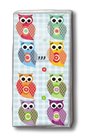 Kapesnky paprov s dekorem - Funny owls