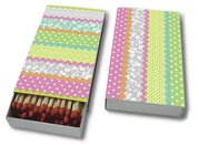 Zpalky potisk bal. 45ks sirek - Pastel pattern