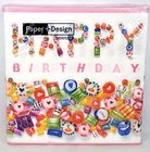 Ubrousek paprov tvrstv s potiskem 33x33cm - Sweet birthday