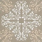 Ubrousek paprov s potiskem 33x33cm - Pattern tile cream