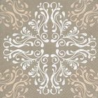 Ubrousek paprov s potiskem 33x33cm - Pattern tile cream