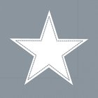 Ubrousek paprov s potiskem 33x33cm - Simply Star grey