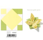 Ubrousek papírový Origami 40x40cm - Seerose gelb/grün