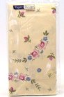 Ubrus paprov impregnovan s dekorem 120x180cm - Embroidery flowers cream