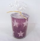 Svíčka ve skle Glaskerze 8,5 x 10cm - Stella purple