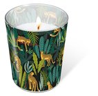 Svka ve skle Glaskerze 8,5 x 10cm - Leopards