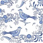 Ubrousky paprov s dekorem 33x33cm - Porcelain bird