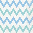 Ubrousek paprov s potiskem 33x33cm - Zig Zag aqua