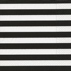 Ubrousek paprov s potiskem 33x33cm - Block stripes black