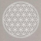 Ubrousek paprov s potiskem 33x33cm - Flower of life