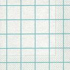 Ubrousek paprov s potiskem 33x33cm - Home square white/aqua