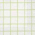 Ubrousek paprov s potiskem 33x33cm - Home square white/green