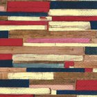 Ubrousek paprov s potiskem 33x33cm - Colourful planks