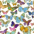 Ubrousky paprov s dekorem 33x33cm - Golden butterflies