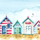 Ubrousky paprov s dekorem 33x33cm - Beach Houses