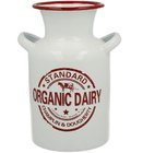 Smaltovan dza plechov ORGANIC DAIRY - kravika