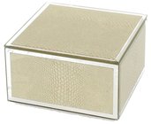 Krabička skleněná 12cm - GOLD SNAKE