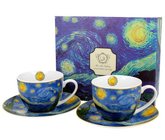 Starry Night - Sada 2ks lek s podlkem 280ml porceln v boxu