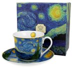 Starry Night - Porcelánový šálek s podšálkem jumbo 450ml v boxu