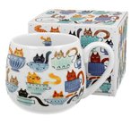 CATS WORLD - TEACUP CATS - Porcelnov hrnek barylka 430ml v boxu