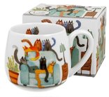 CATS WORLD - THE CHAIR - Porcelnov hrnek barylka 430ml v boxu