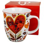 SRDCE 4 - Hrnek porcelnov 650ml s dekorem v boxu