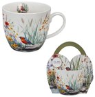 JULY - Hrnek porcelnov 460ml s dekorem v pebalu