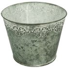Obal na kvtiny - plech pr. 15  x v.12cm