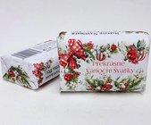 Luxusní přírodní mýdlo 200g s vůní balené - Překrásné Vánoční svátky
